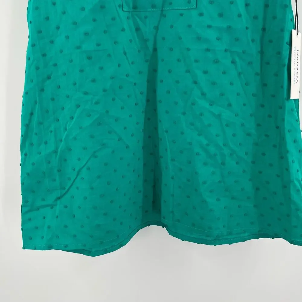 MARYSIA At The Dunmore Toddler Girls Size 2 Swim Cover Up Swiss Dot Resort NWT